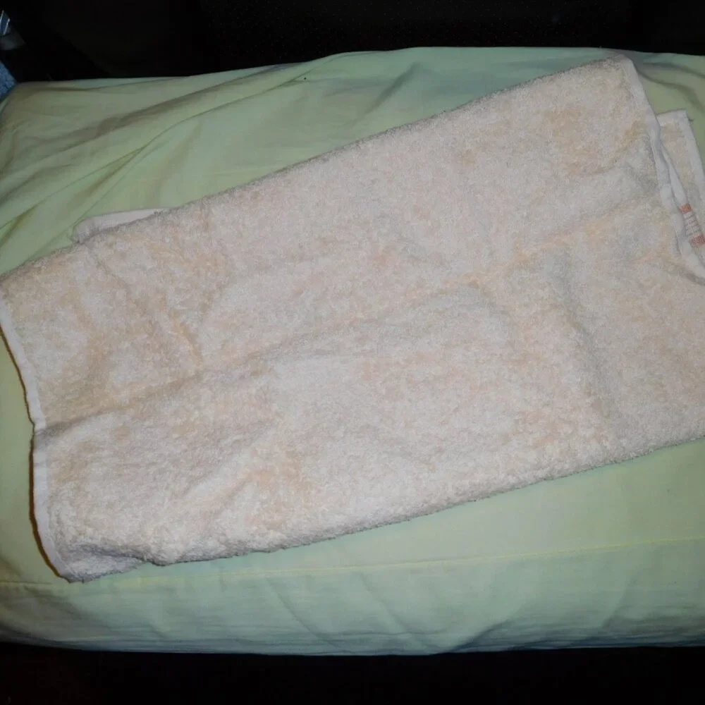 NOS CREAMY YELLOW SOLID BOARDEr HAND TOWEL CANNON USA MADE MCM